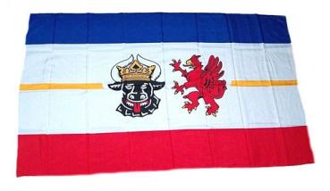 Fahne / Flagge Mecklenburg Vorpommern 30 x 45 cm