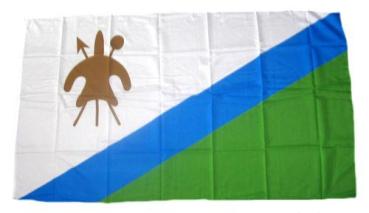 Fahne / Flagge Lesotho 30 x 45 cm