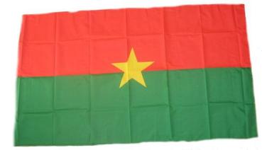 Fahne / Flagge Burkina Faso 30 x 45 cm