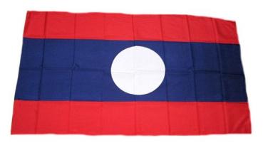 Fahne / Flagge Laos 30 x 45 cm