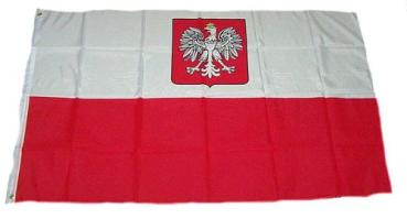 Fahne / Flagge Polen Adler 60 x 90 cm