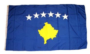 Fahne / Flagge Republik Kosovo 60 x 90 cm