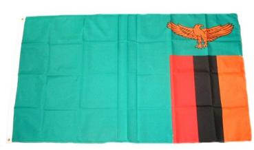 Fahne / Flagge Sambia 60 x 90 cm