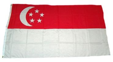 Fahne / Flagge Singapur 60 x 90 cm