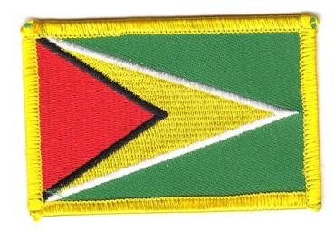 Fahnen Aufnäher Guyana