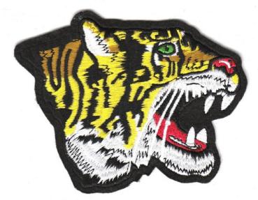 Aufnäher Patch Tiger Zähne