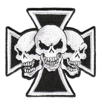 Aufnäher Patch Eisernes Kreuz Totenköpfe