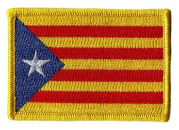 Fahnen Aufnäher Spanien - Estelada Blava