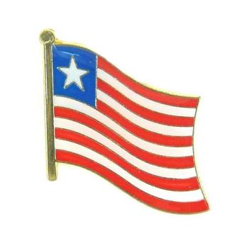 Fahnen Anstecker Pin Liberia