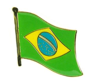 Fahnen Anstecker Pin Brasilien