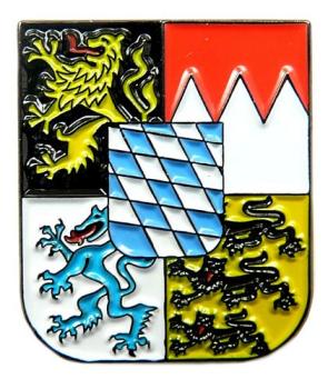 Wappen Pin Anstecker Freistaat Bayern