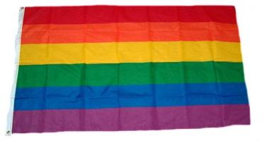 Fahne / Flagge Regenbogen 60 x 90 cm