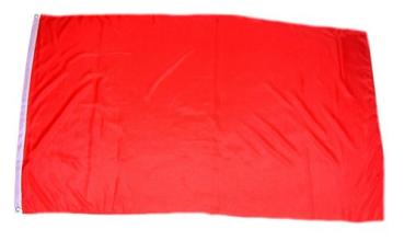 Fahne / Flagge Einfarbig Rot 60 x 90 cm