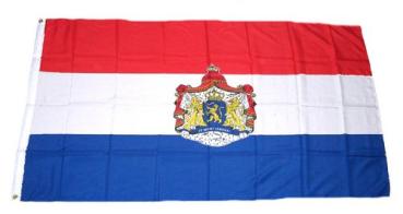 Fahne / Flagge Niederlande Wappen 90 x 150 cm