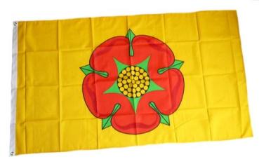 Fahne / Flagge England - Lancashire Rose 90 x 150 cm