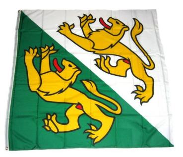 Fahne / Flagge Schweiz - Thurgau 120 x 120 cm