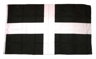 Fahne / Flagge England - St. Piran 90 x 150 cm