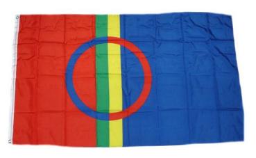 Fahne / Flagge Sami Lappland Samen 90 x 150 cm