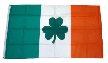 Fahne / Flagge Irland Shamrock Kleeblatt 90 x 150 cm