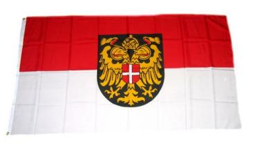 Fahne / Flagge Österreich - Wien Wappen 90 x 150 cm