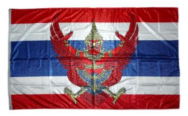 Fahne / Flagge Thailand Wappen 90 x 150 cm