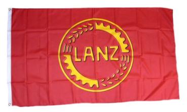 Fahne / Flagge Lanz Bulldog Logo 90 x 150 cm