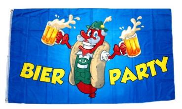 Fahne / Flagge Bier Party 90 x 150 cm