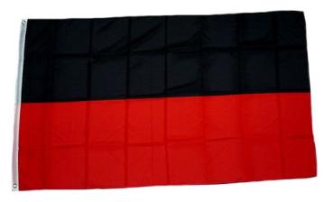 Fahne / Flagge Schwarz / Rot 90 x 150 cm