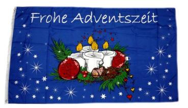 Fahne / Flagge Frohe Adventszeit Advent 90 x 150 cm