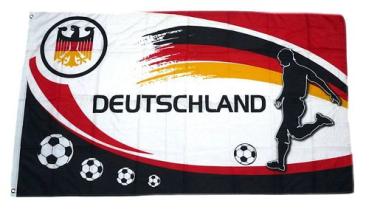 Fahne / Flagge Deutschland Fußball 12 Fan 90 x 150 cm