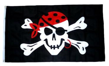 Fahne / Flagge Pirat One eyed Jack 90 x 150 cm