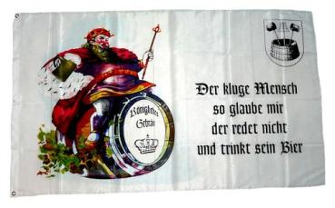 Fahne / Flagge Bier Königliches Gebräu 90 x 150 cm