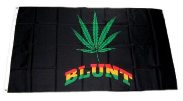 Fahne / Flagge Hanfblatt Blunt 90 x 150 cm