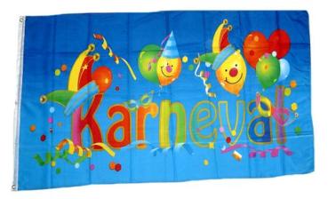 Fahne / Flagge Karneval Fasching Kids 90 x 150 cm