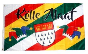 Fahne / Flagge Kölle Alaaf Karneval Köln Fasching 90 x 150 cm