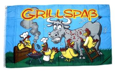 Fahne / Flagge Grillspass Kuh 90 x 150 cm