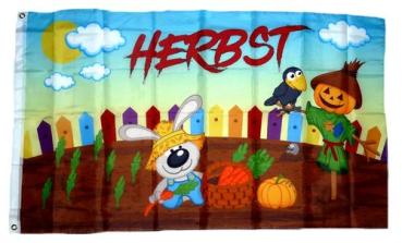 Fahne / Flagge Herbst Feld 90 x 150 cm