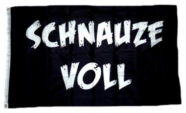 Fahne / Flagge Schnauze voll 90 x 150 cm