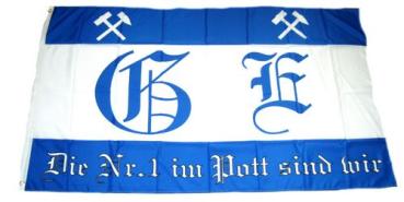 Fahne / Flagge Fußball Gelsenkirchen 90 x 150 cm