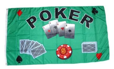 Fahne / Flagge Poker Royal Flush 90 x 150 cm