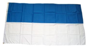 Fahne / Flagge blau / weiß 90 x 150 cm