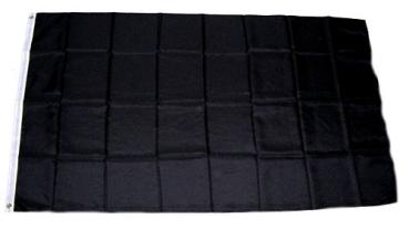 Fahne / Flagge Einfarbig Schwarz 150 x 250 cm