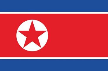 Fahnen Aufkleber Sticker Nordkorea