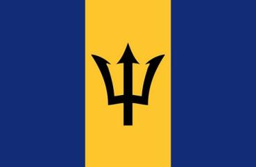 Fahnen Aufkleber Sticker Barbados