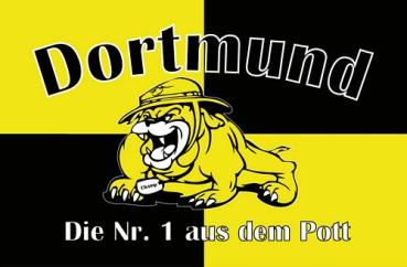 Fahnen Aufkleber Sticker Dortmund Bulldogge