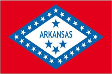 Fahnen Aufkleber Sticker USA - Arkansas