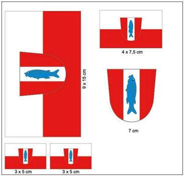 Fahnen Aufkleber Set Kaiserslautern