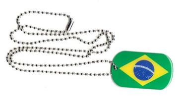 Dog Tag Fahne Brasilien