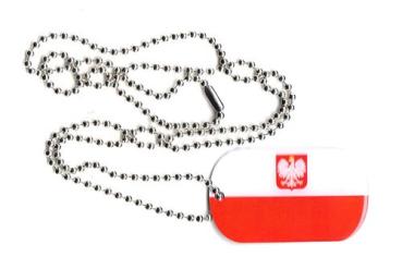 Dog Tag Fahne Polen Adler