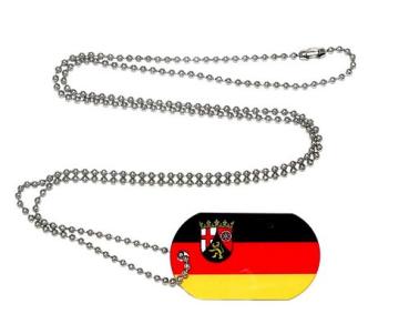 Dog Tag Fahne Rheinland Pfalz